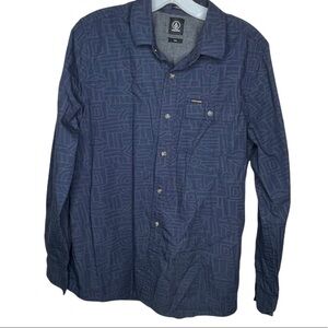 Volcom Slim Fit Shirt Blue
